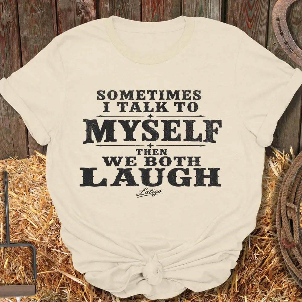 Printify T-Shirt Natural / S Both Laugh Tee
