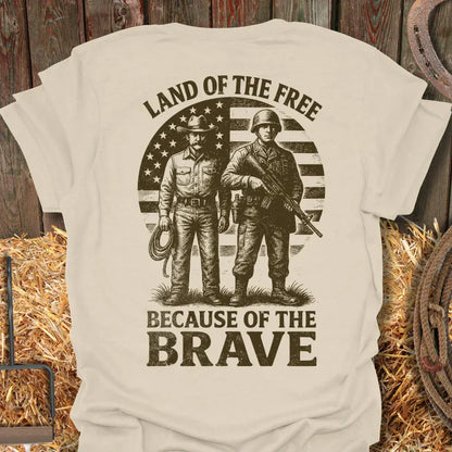 Printify T-Shirt Natural / S Brave Tee