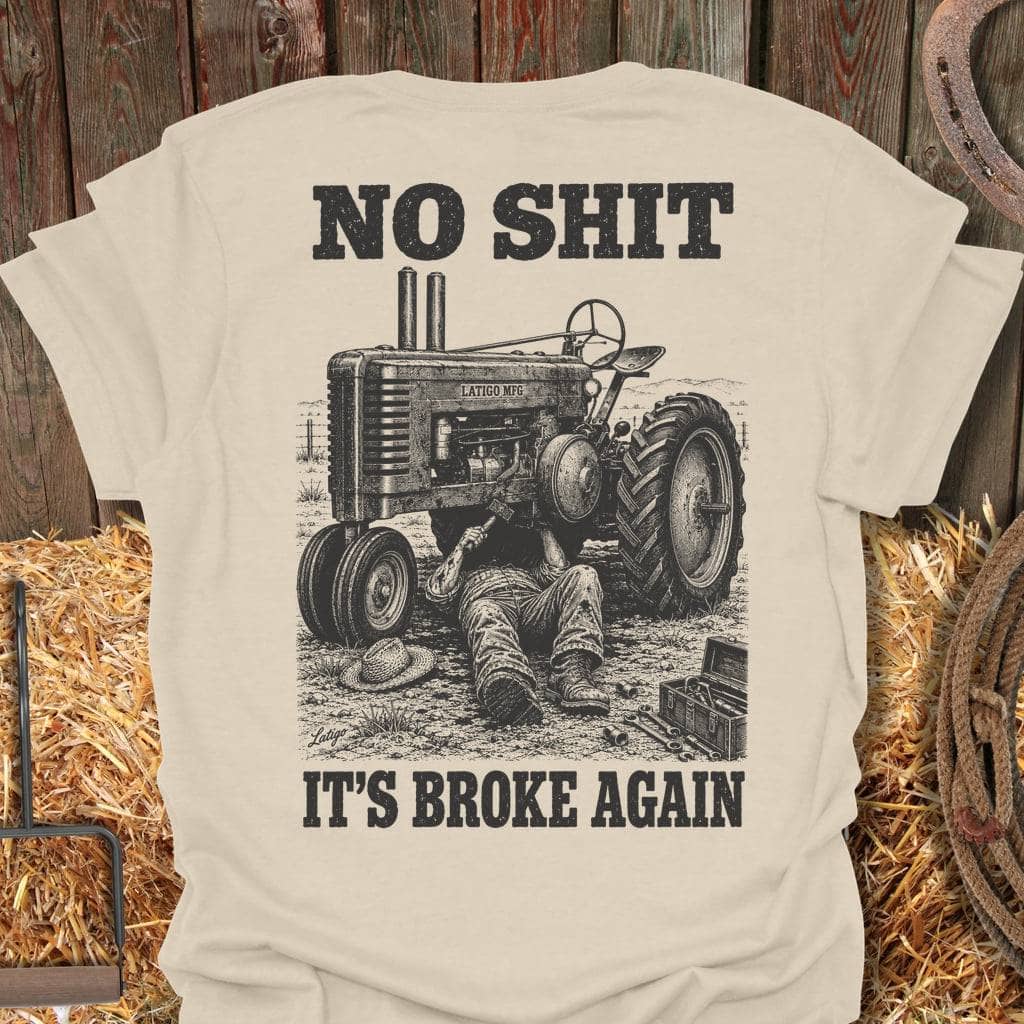 Printify T-Shirt Natural / S Broke Again Tee