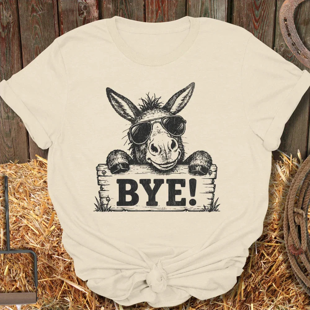 Printify T-Shirt Natural / S Bye Tee