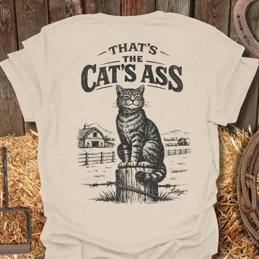 Printify T-Shirt Natural / S Cats Ass Tee