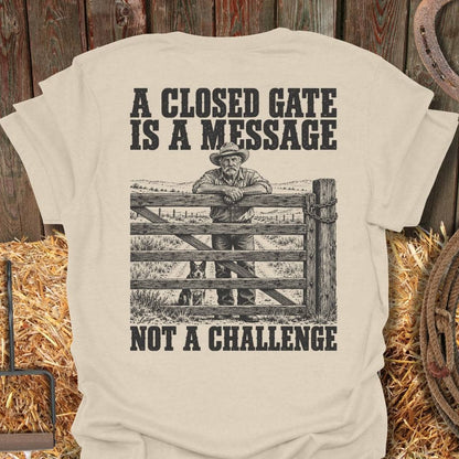 Printify T-Shirt Natural / S Closed Gate Tee