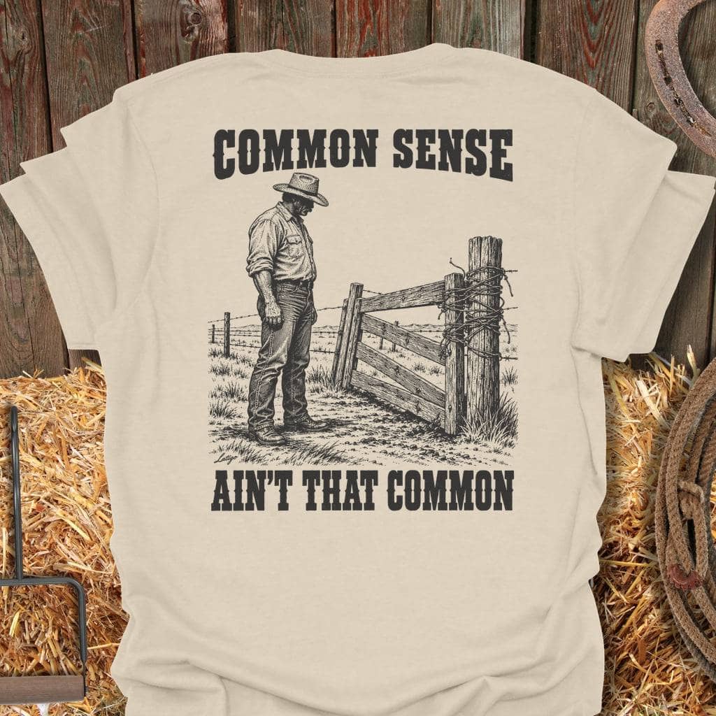Printify T-Shirt Natural / S Common Sense Tee