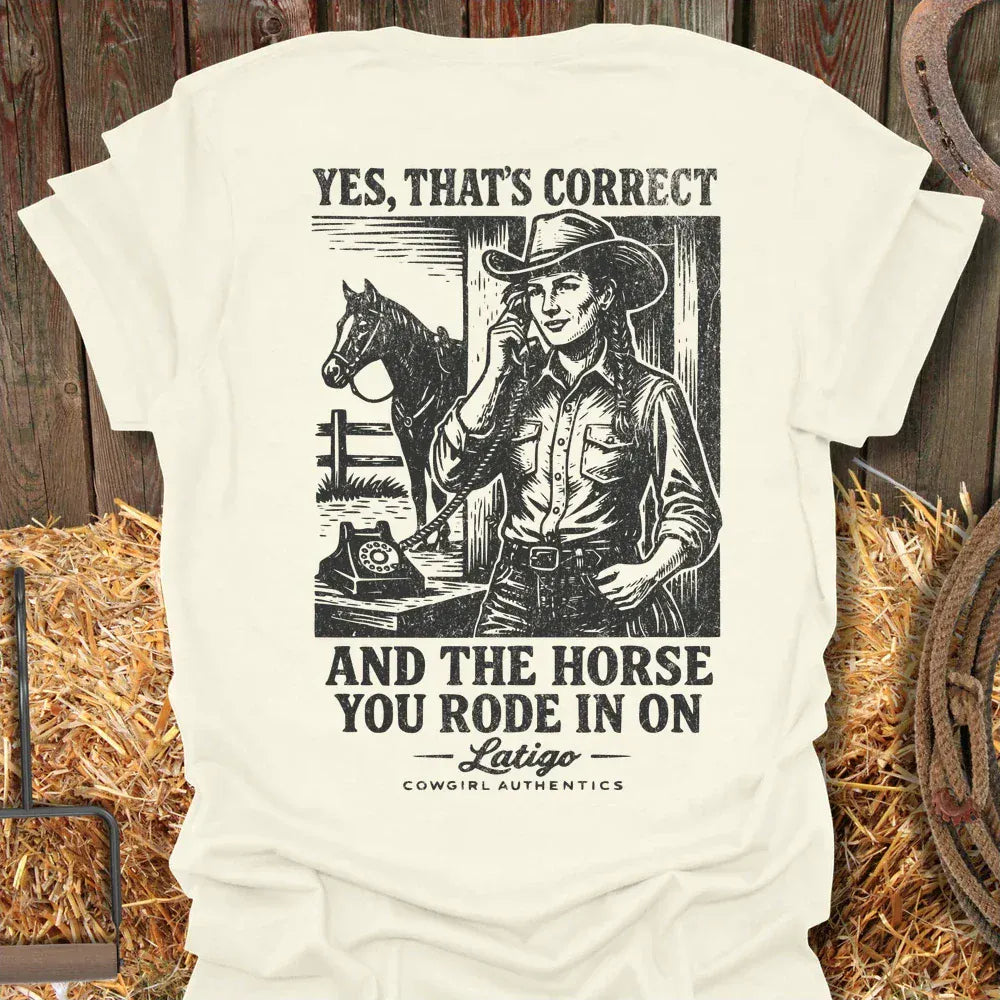 Printify T-Shirt Natural / S Correct Cowgirl Tee