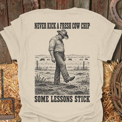 Printify T-Shirt Natural / S Cow Chip Tee