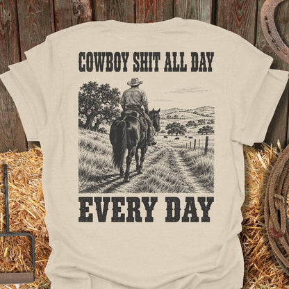 Printify T-Shirt Natural / S Cowboy Shit Tee