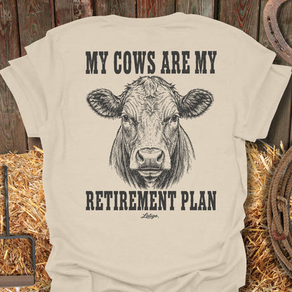 Printify T-Shirt Natural / S Cows Retirement Tee