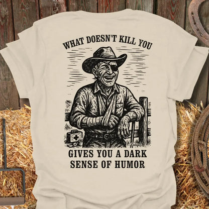 Printify T-Shirt Natural / S Dark Humor Tee