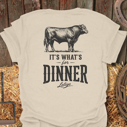 Printify T-Shirt Natural / S Dinner Tee