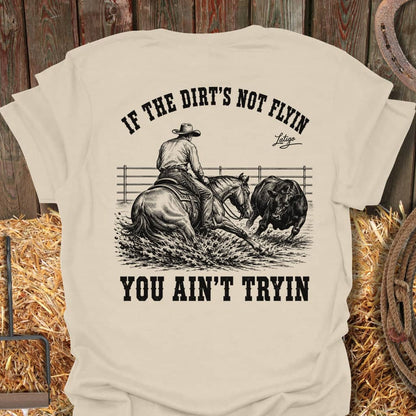 Printify T-Shirt Natural / S Dirt Flyin Tee