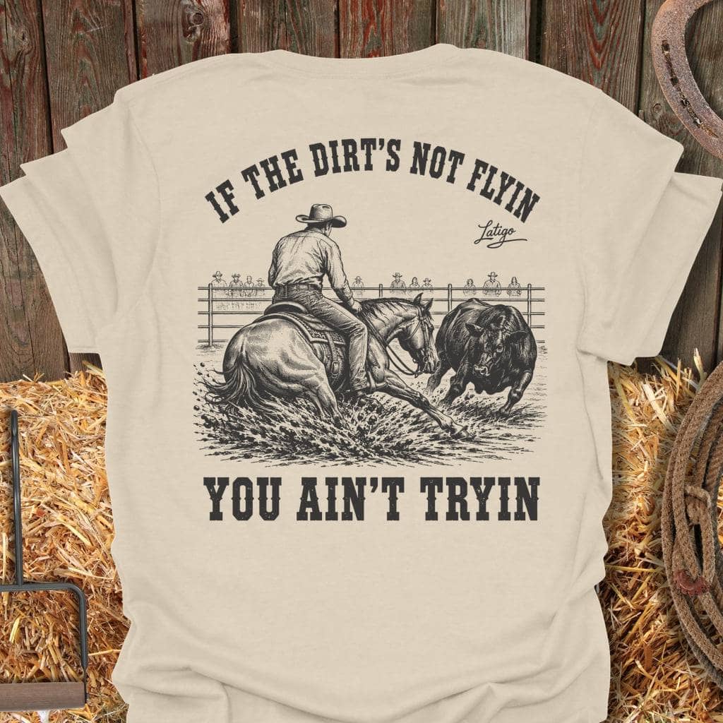 Printify T-Shirt Natural / S Dirt Flyin Tee