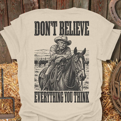Printify T-Shirt Natural / S Don't Believe Tee