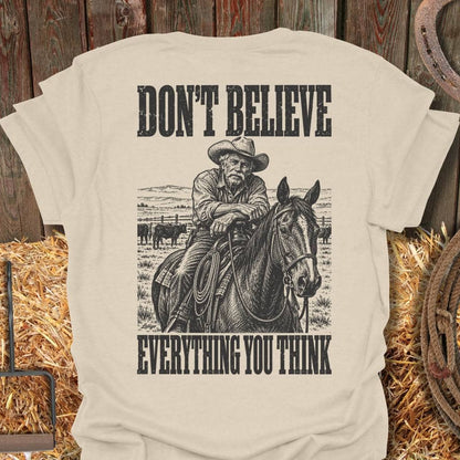 Printify T-Shirt Natural / S Don't Believe Tee