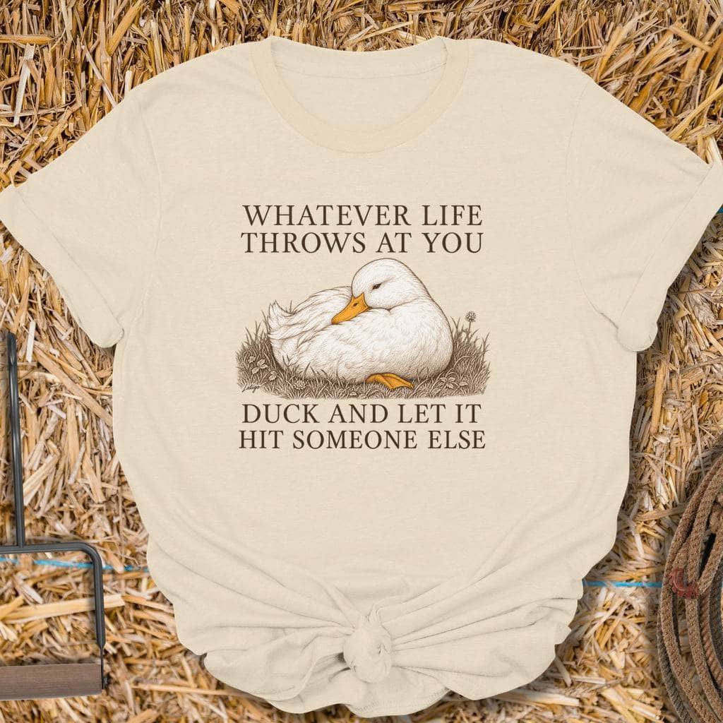 Printify T-Shirt Natural / S Duck Tee