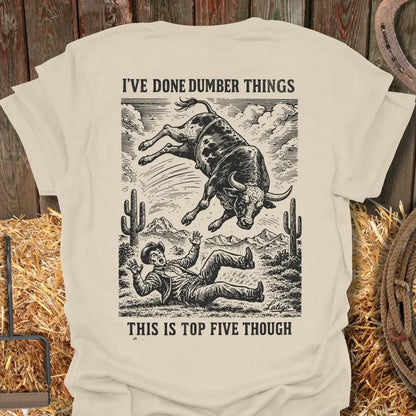 Printify T-Shirt Natural / S Dumber Things Tee