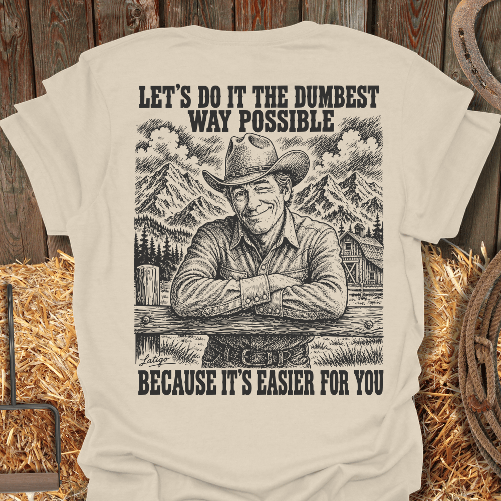 Printify T-Shirt Natural / S Dumbest Tee