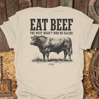 Printify T-Shirt Natural / S Eat Beef Tee