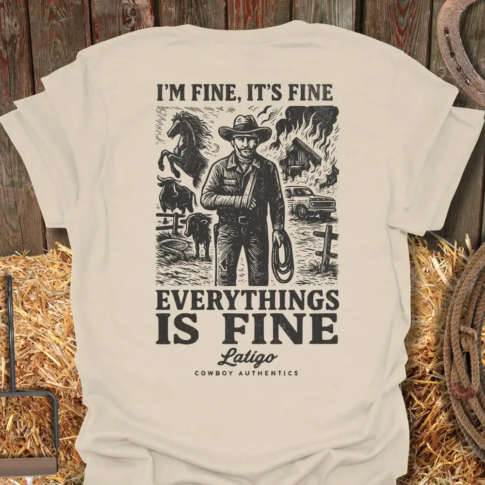 Printify T-Shirt Natural / S Fine Tee