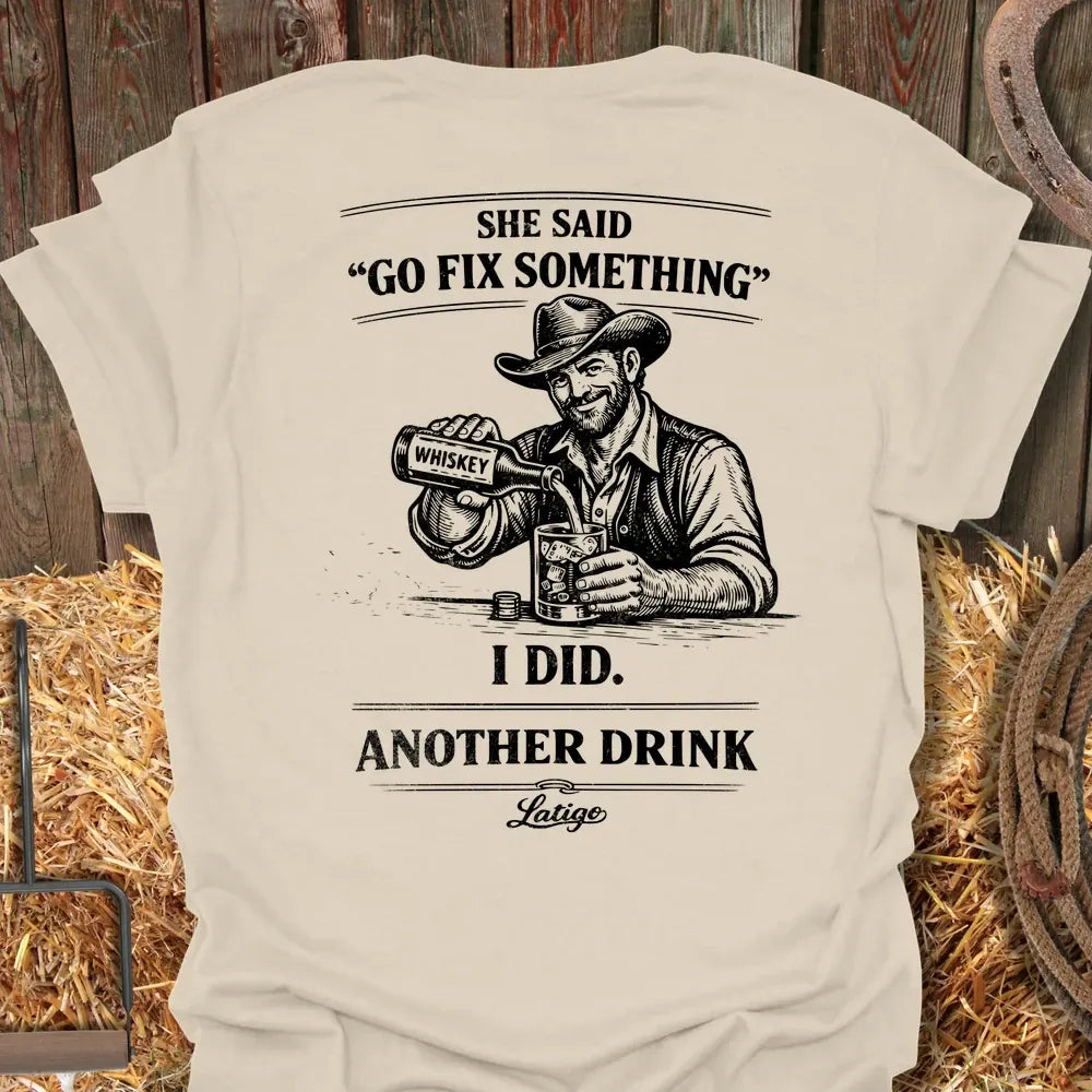 Printify T-Shirt Natural / S Fix Something Tee
