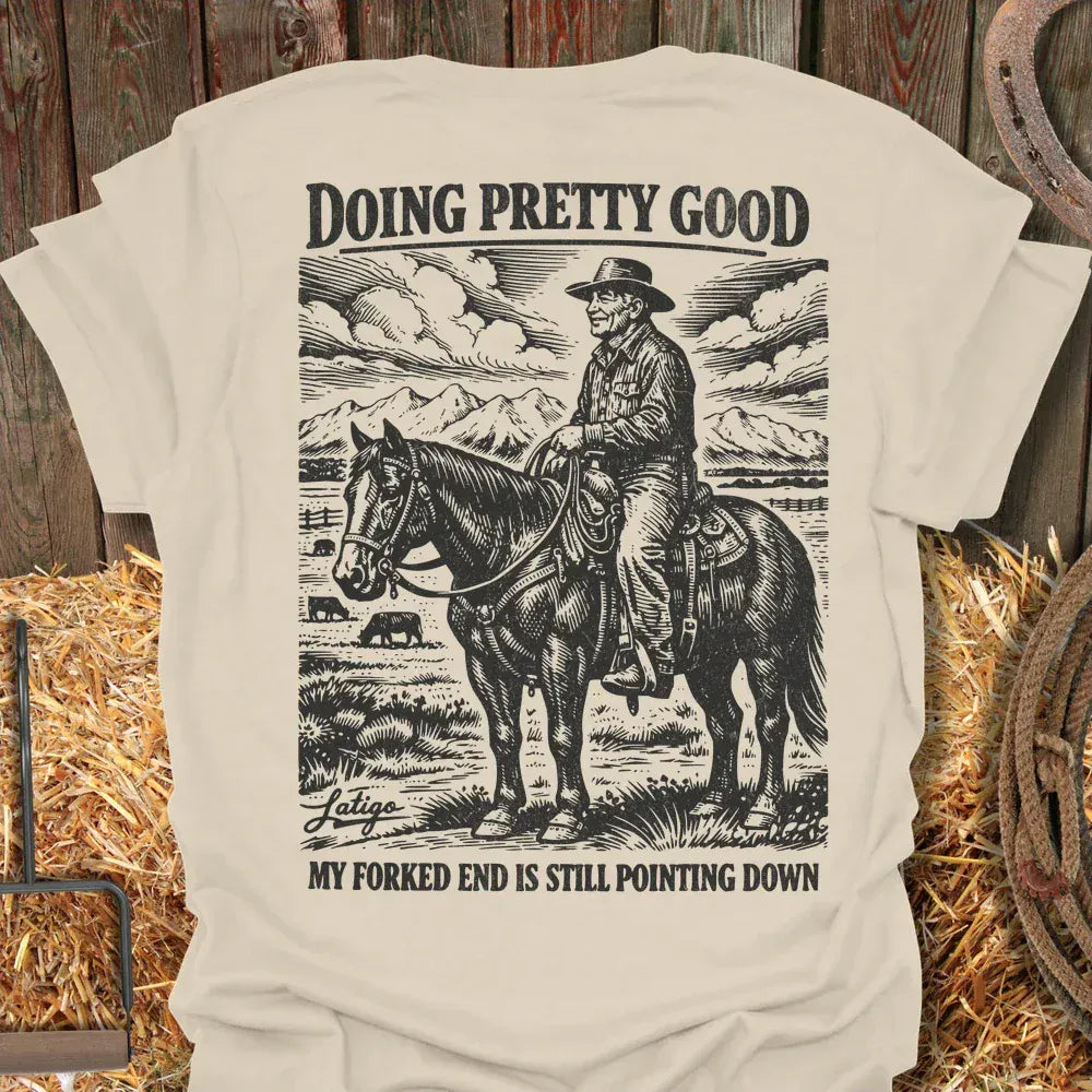 Printify T-Shirt Natural / S Forked End Tee