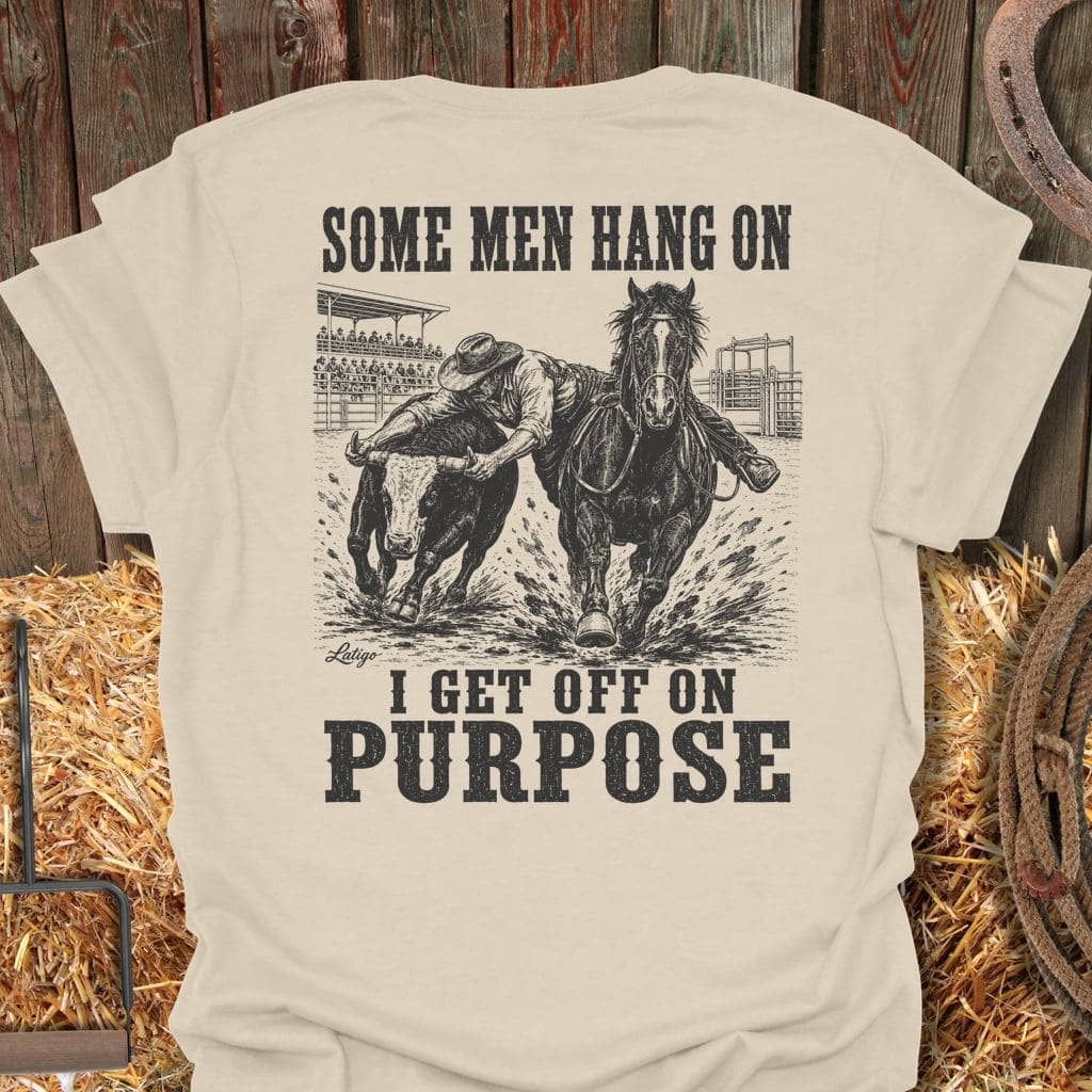 Printify T-Shirt Natural / S Get Off On Purpose Tee