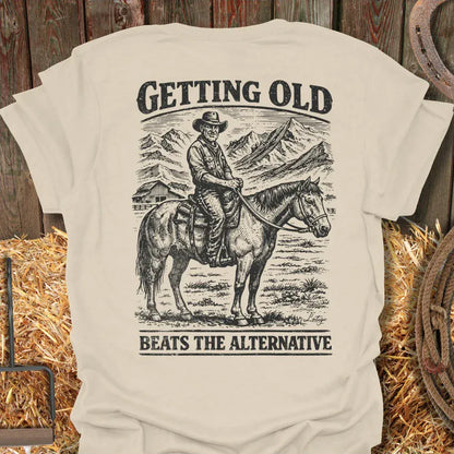 Printify T-Shirt Natural / S Getting Old Tee