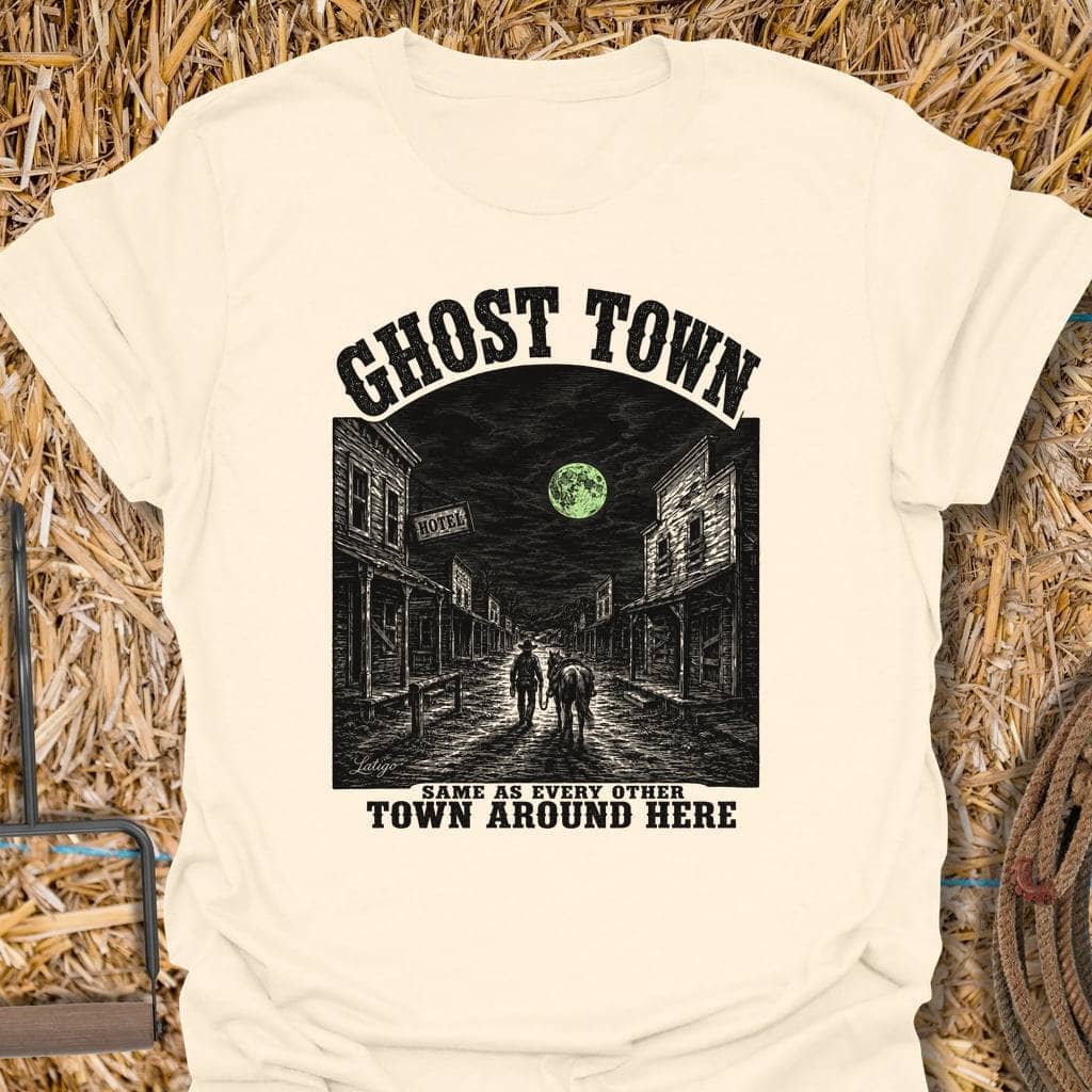 Printify T-Shirt Natural / S Ghost Town Tee