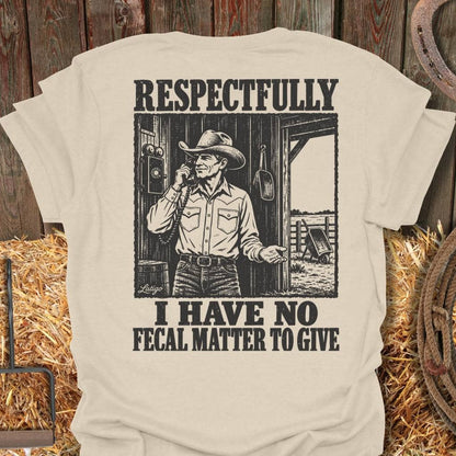 Printify T-Shirt Natural / S Give A Shit Tee