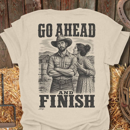 Printify T-Shirt Natural / S Go Ahead Tee