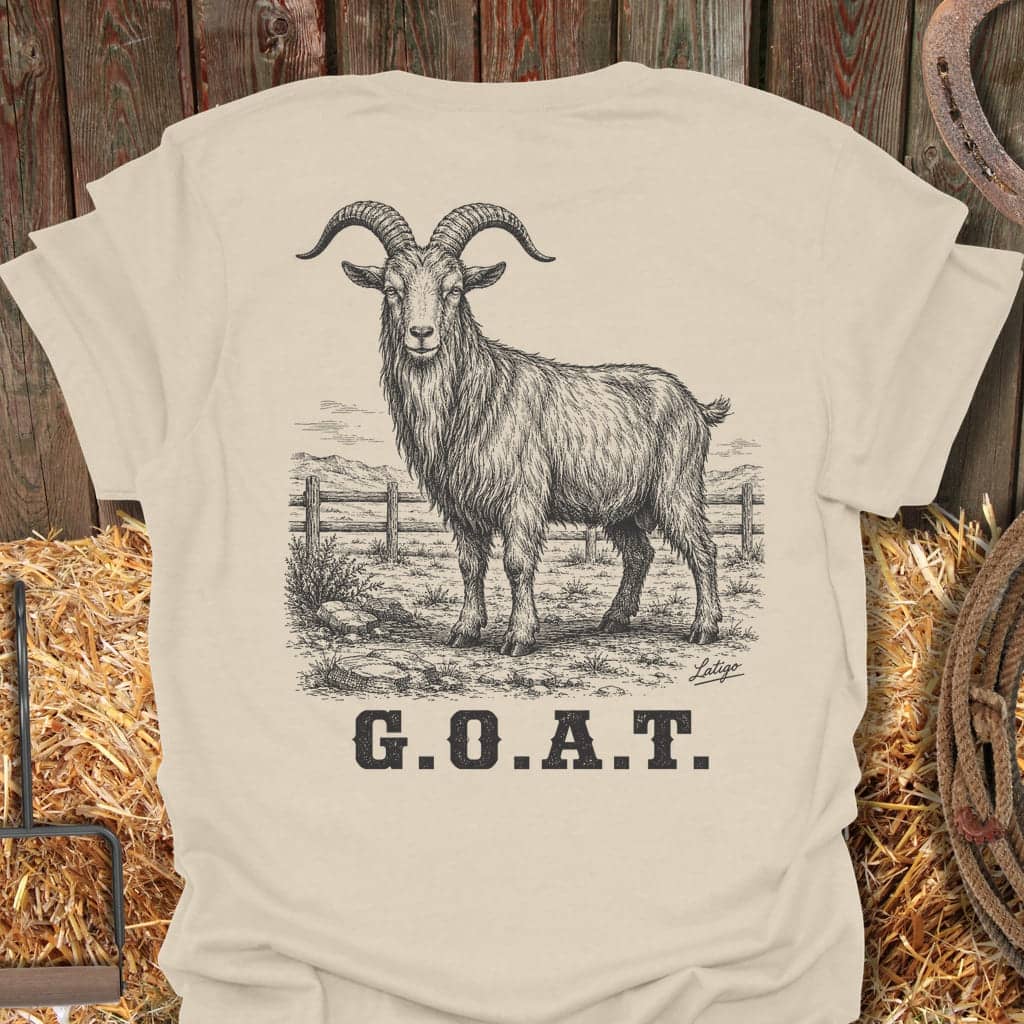 Printify T-Shirt Natural / S Goat Tee