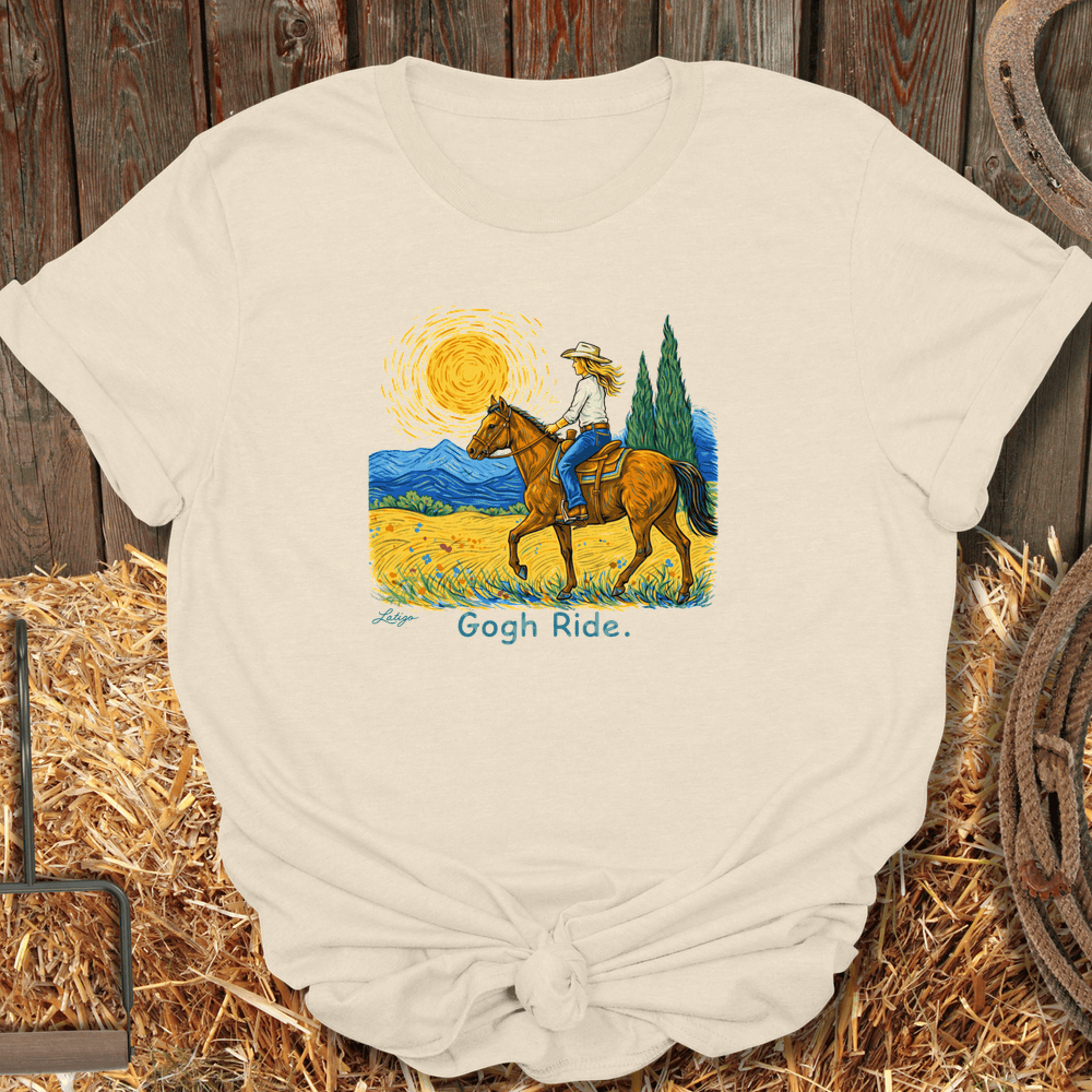 Printify T-Shirt Natural / S Gogh Ride Tee
