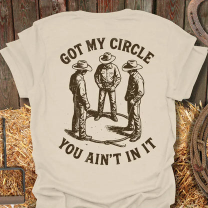Printify T-Shirt Natural / S Got My Circle Tee