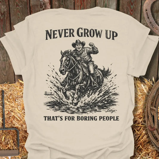 Printify T-Shirt Natural / S Grow Up Tee