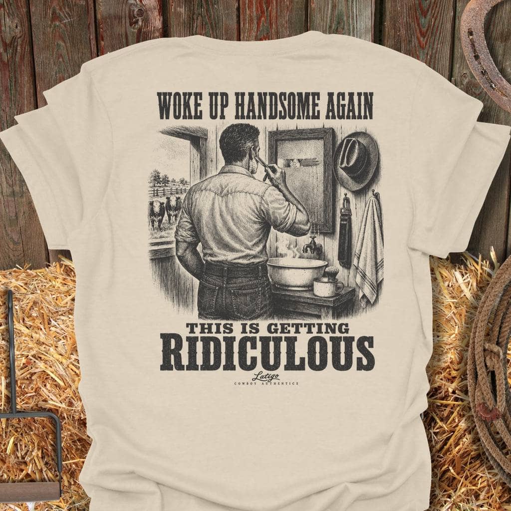 Printify T-Shirt Natural / S Handsome Again Tee