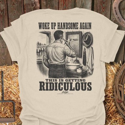 Printify T-Shirt Natural / S Handsome Again Tee