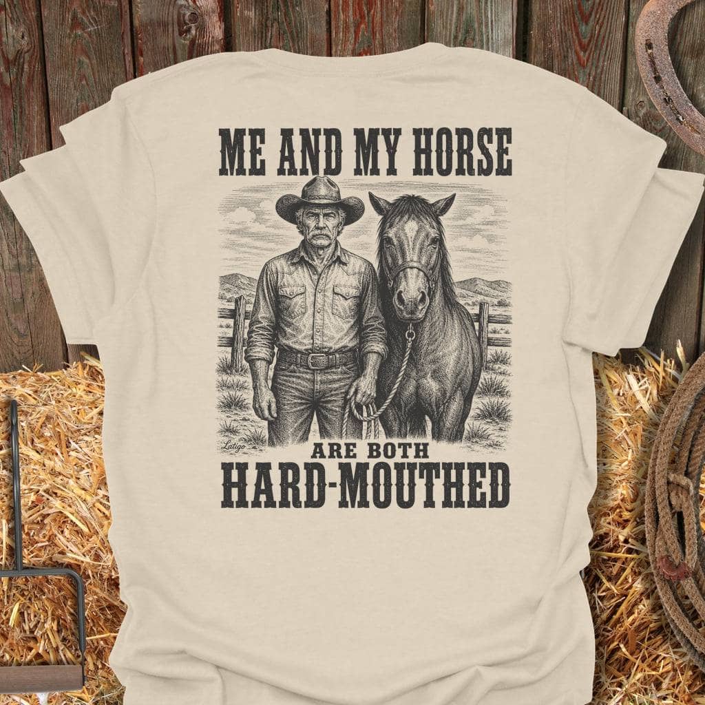 Printify T-Shirt Natural / S Hard Mouthed Tee
