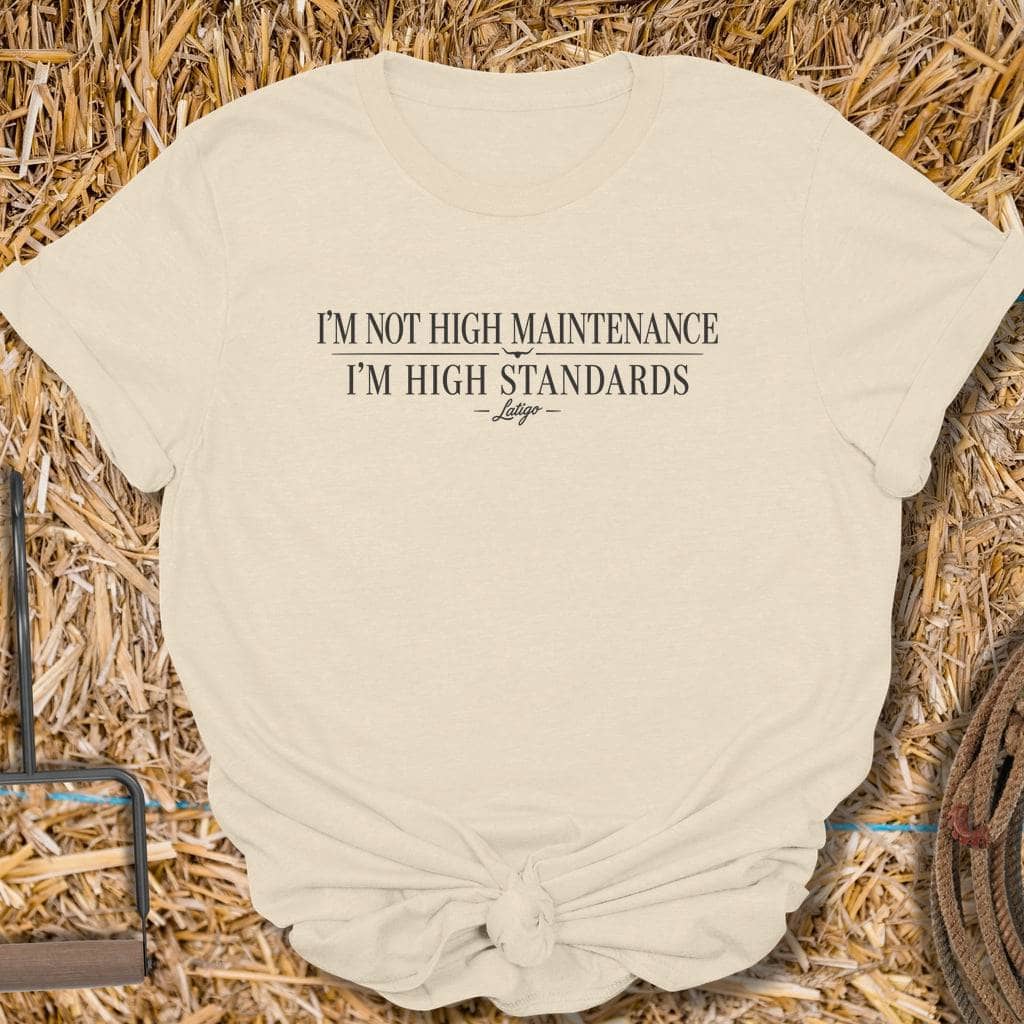 Printify T-Shirt Natural / S High Standards Tee