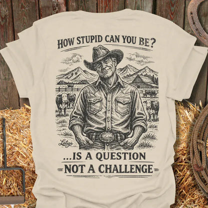 Printify T-Shirt Natural / S How Stupid Tee