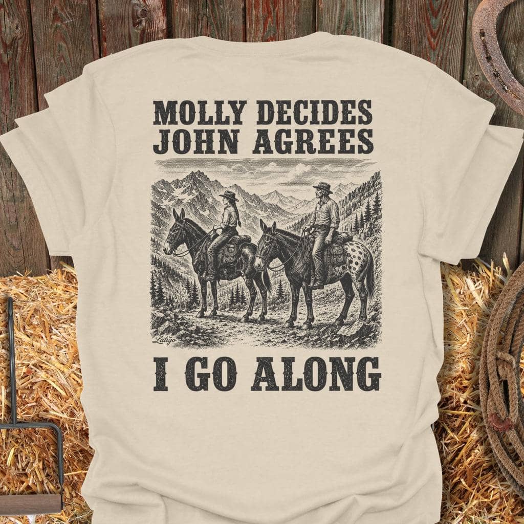 Printify T-Shirt Natural / S I Go Along Tee