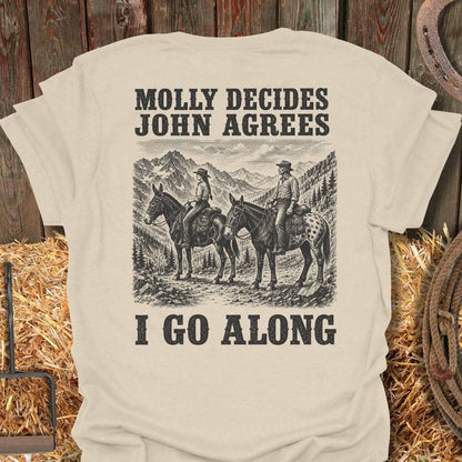 Printify T-Shirt Natural / S I Go Along Tee