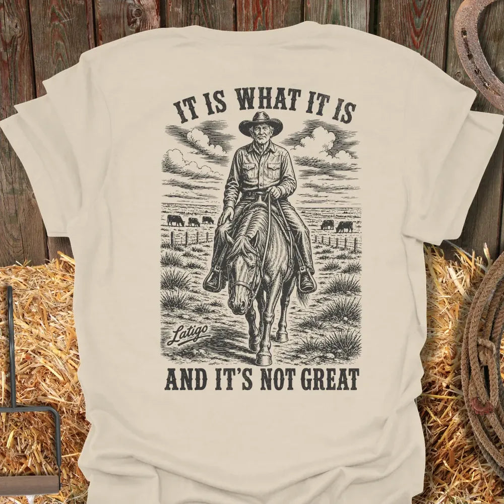 Printify T-Shirt Natural / S Is What It Is Tee