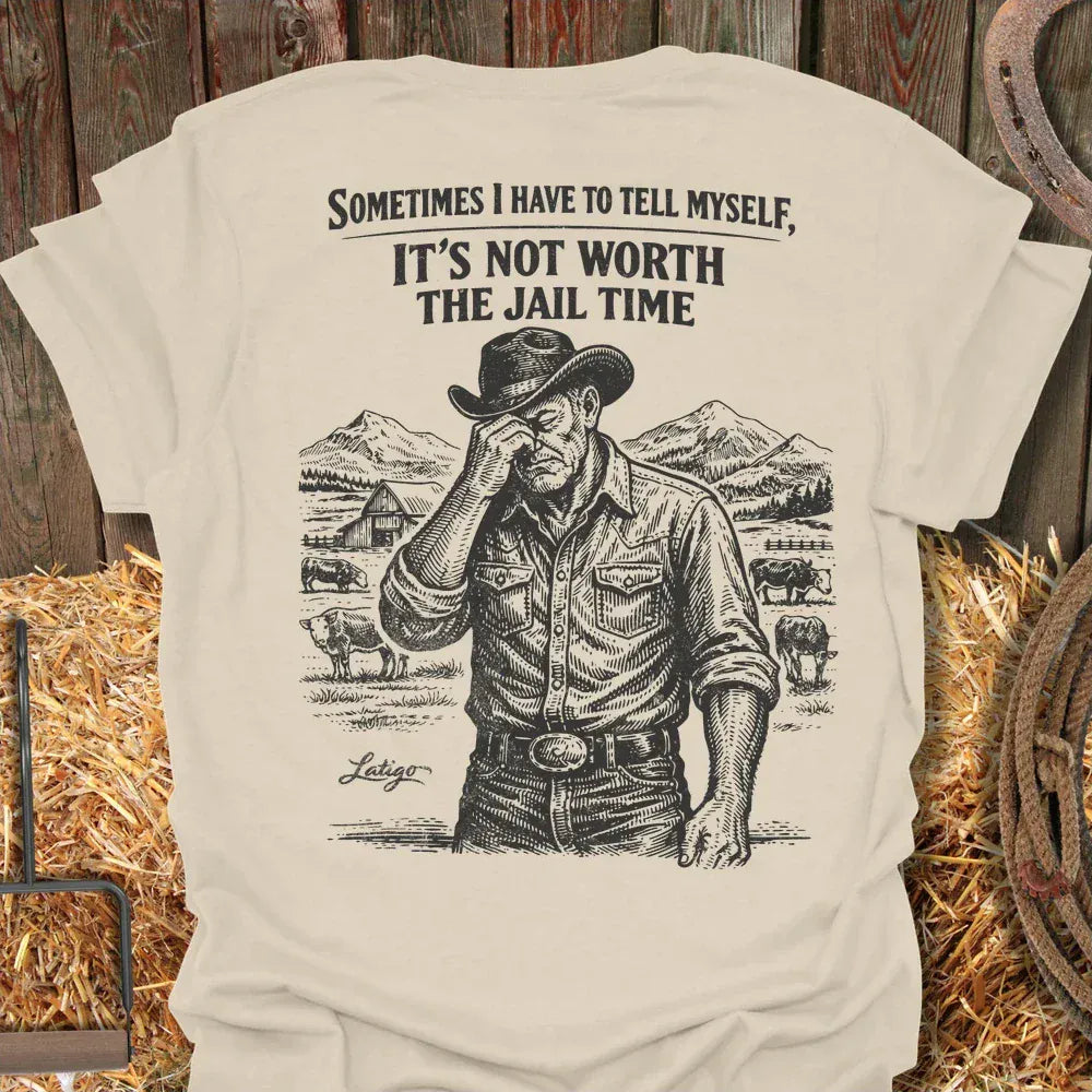 Printify T-Shirt Natural / S Jail Time Tee