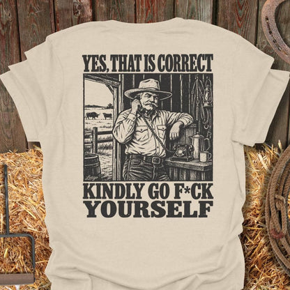 Printify T-Shirt Natural / S Kindly Go Tee