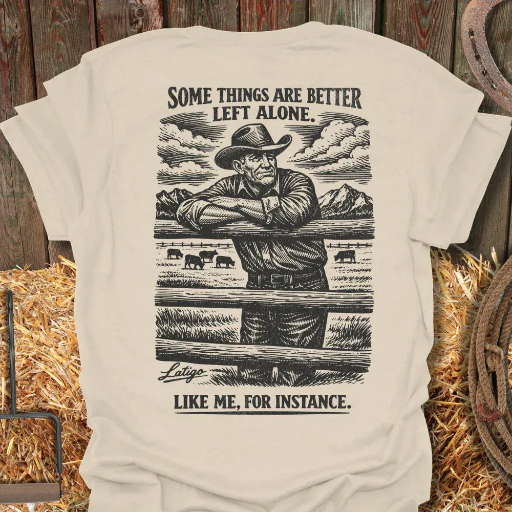 Printify T-Shirt Natural / S Left Alone Tee