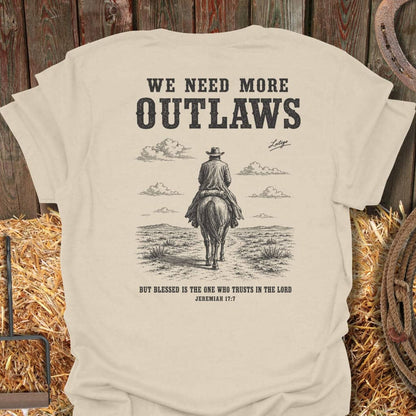 Printify T-Shirt Natural / S More Outlaws Tee