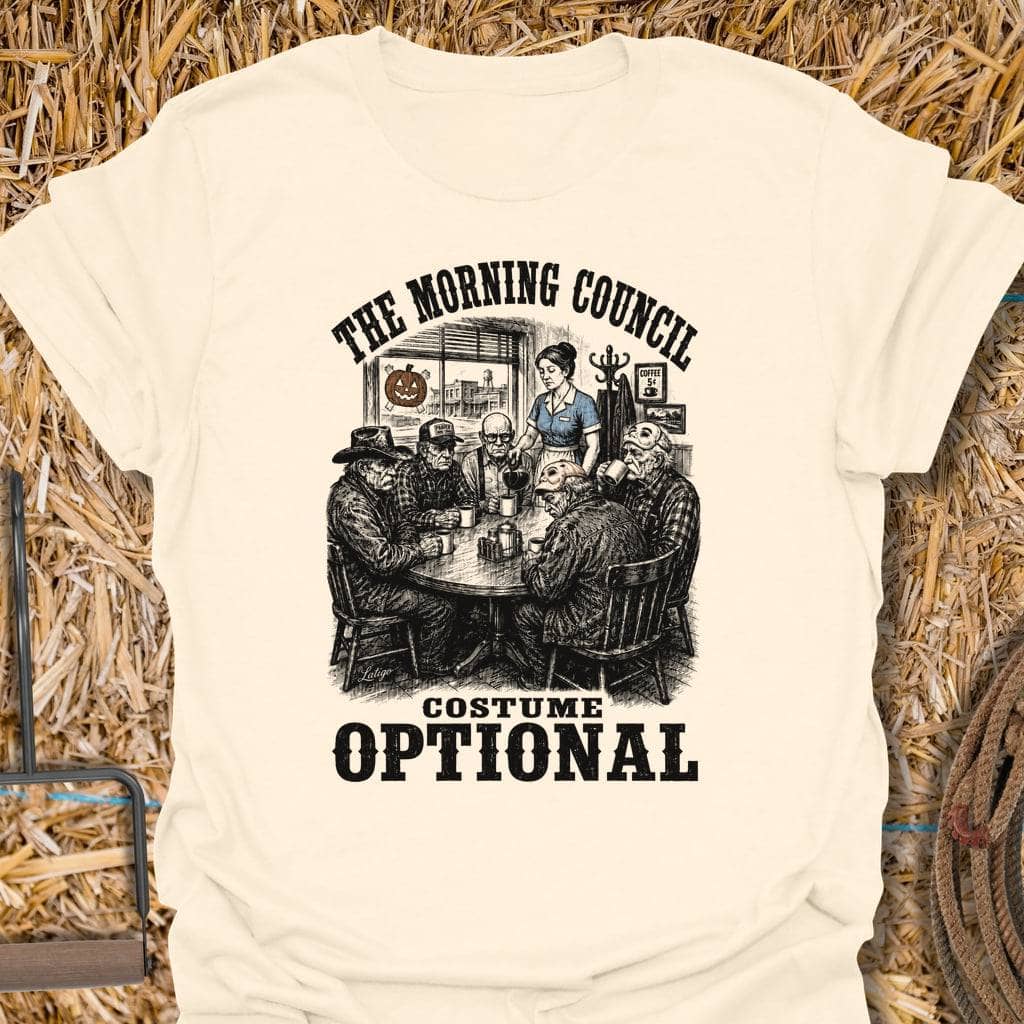 Printify T-Shirt Natural / S Morning Council Tee