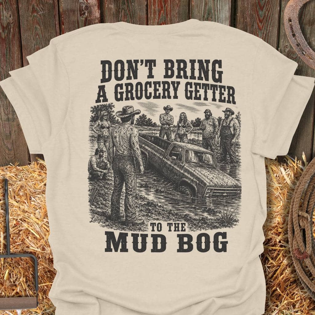 Printify T-Shirt Natural / S Mud Bog Tee