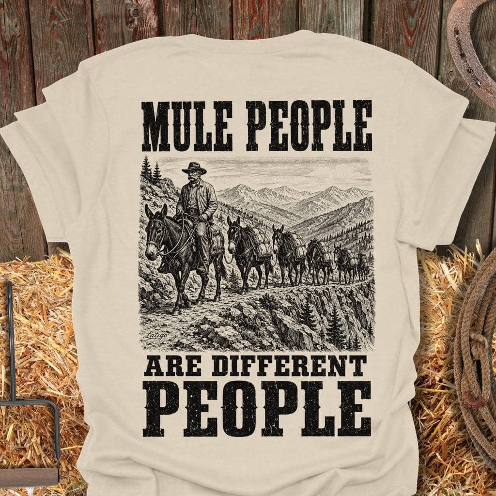 Printify T-Shirt Natural / S Mule People Tee