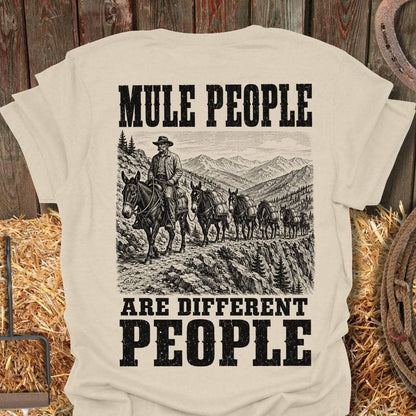 Printify T-Shirt Natural / S Mule People Tee