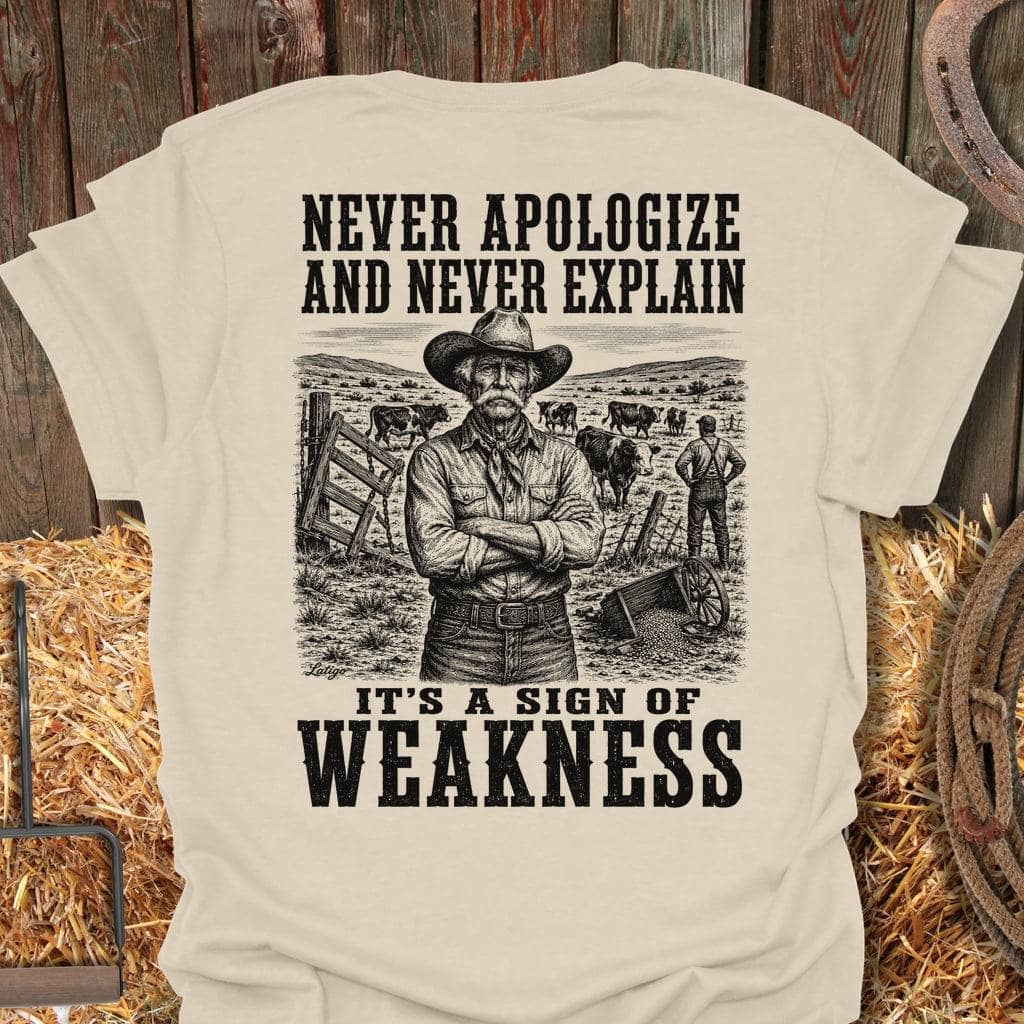 Printify T-Shirt Natural / S Never Apologize Tee